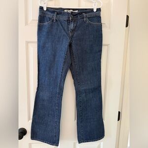 GAP Women's Flare Jeans in Deep Blue - Ultra Low Rise